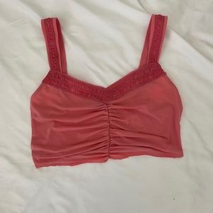 Pink crop top